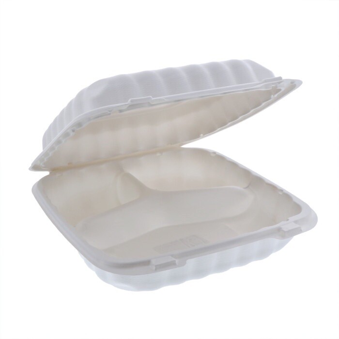 MFPP 9x9x3 Container w/ Lid 3-Compartment (150pcs)