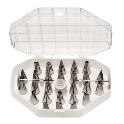 Sagetra Stainless Steel Pastry Tube Set