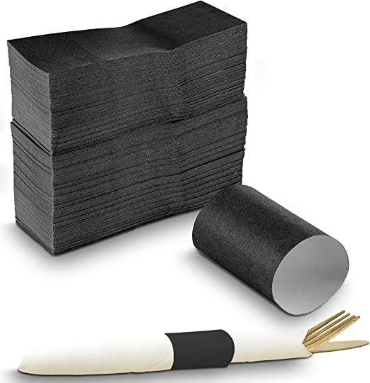 Napkin Band Black 1.5X4.5 (2000pcs)