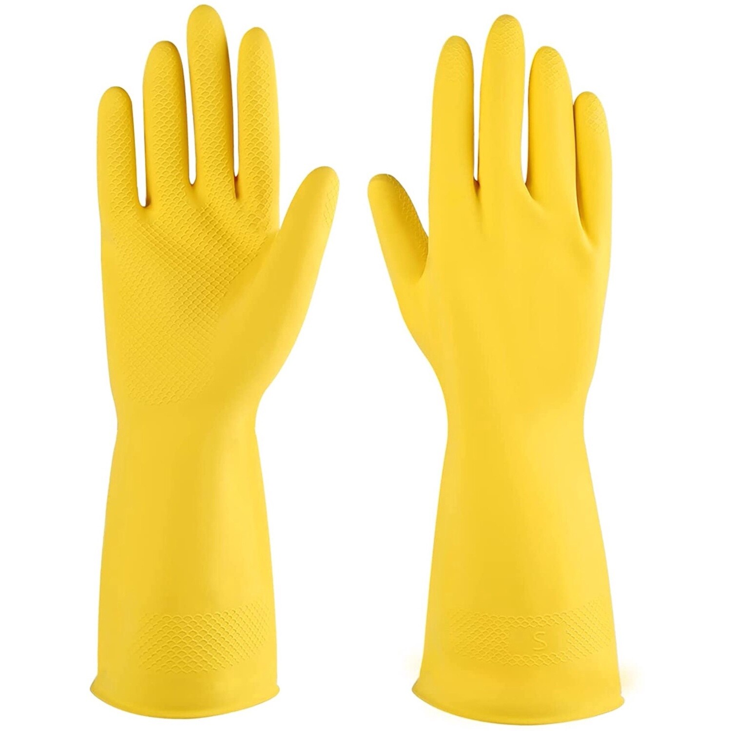 Kitchen Gloves 12 Pairs/bg Large Yellow