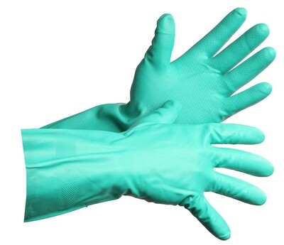 Green Nitrile Gloves Large (1 pair)