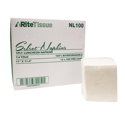 RiteTissue NL100 Luncheon Napkins 1 ply (6000)