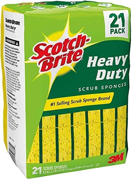 Scotch-Brite Heavy-duty Scrub Sponges Pack of 21