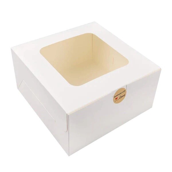 Cake Box w/ Window 10x10x5 (100pcs)