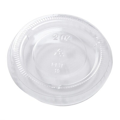 2oz Clear Portion Cup Lid 2500pcs (per case)