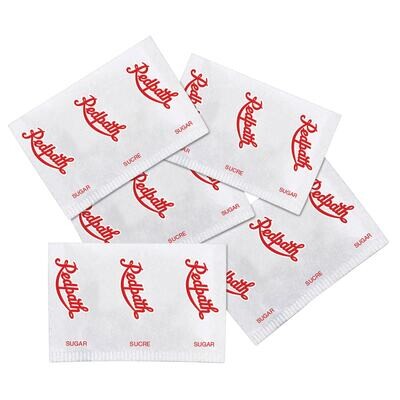 Redpath 3.5g White Sugar Packets 1000pcs (per case).ND