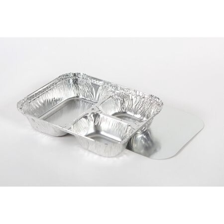 Aluminum Foil 3 Compartment Hi Divider Combo  w/ Lids  (250pcs)