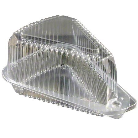 Polar-Pak Single Serve Hinged Pie Container - Medium (300pcs)