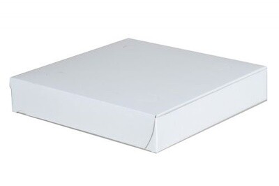 8" Pizza Box  8x8x2 Plain White(50pcs) YMM RS