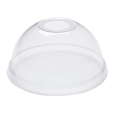 Hy Pax 12-24oz PET Clear Plastic Dome Lid w/ holes (1000 pcs)