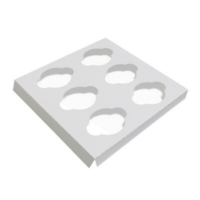 6 Cupcake Insert 10x10x4 (100pcs )