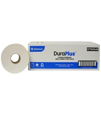 DuraPlus® Mini Jumbo Bathroom Tissue 12 Rolls (per case)