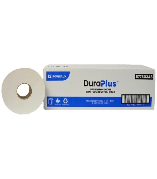 DuraPlus® Mini Jumbo Bathroom Tissue 12 Rolls (per case)