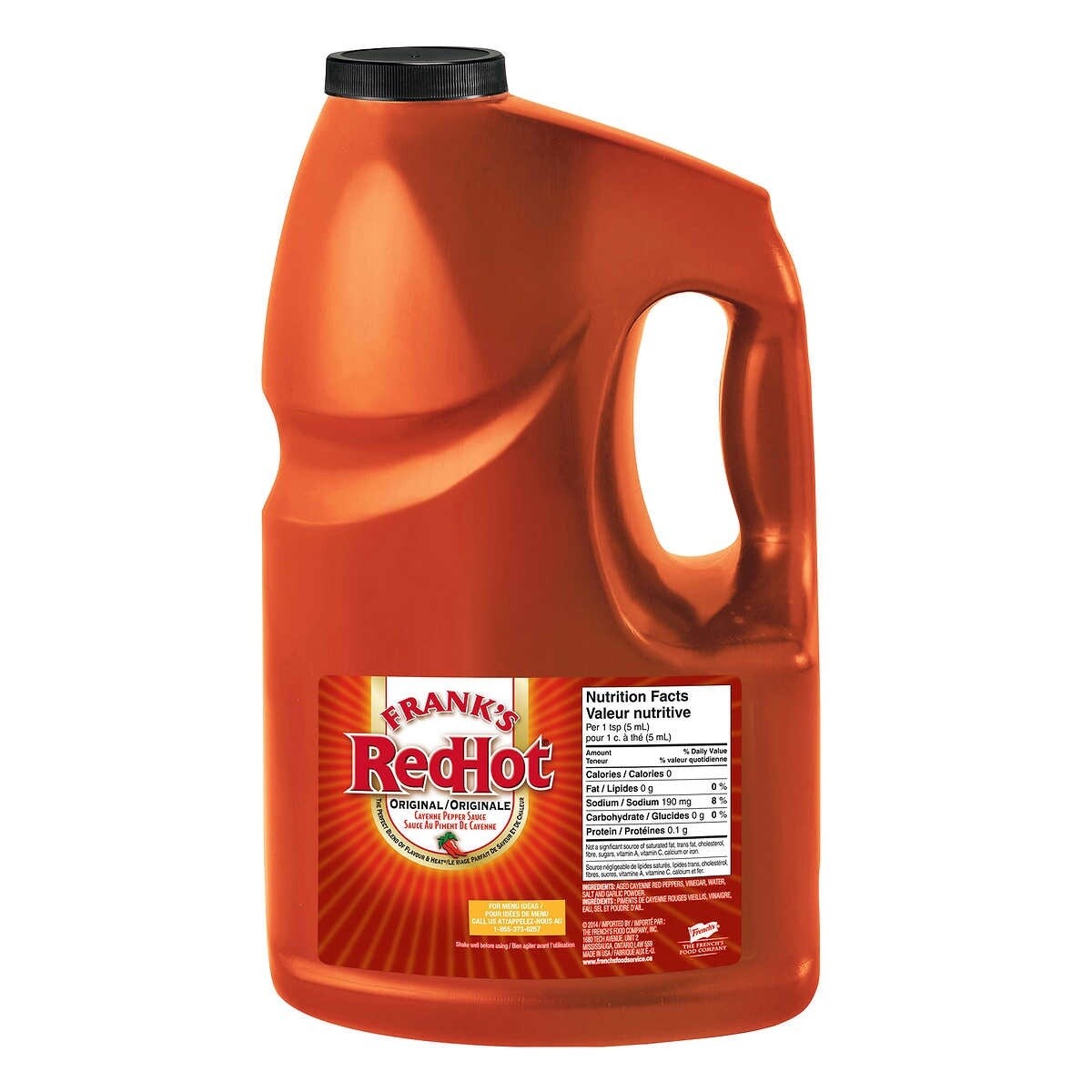 Frank’s RedHot Original Cayenne Pepper Sauce 3.78L (per  jug)