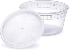 Translucent Round Deli Containers - Clear 12oz Combo (240pcs)