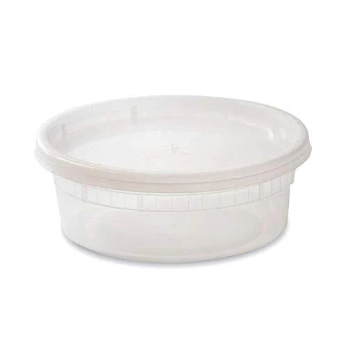 Translucent Round Deli Containers - Clear 8oz (240pcs Combo Set)