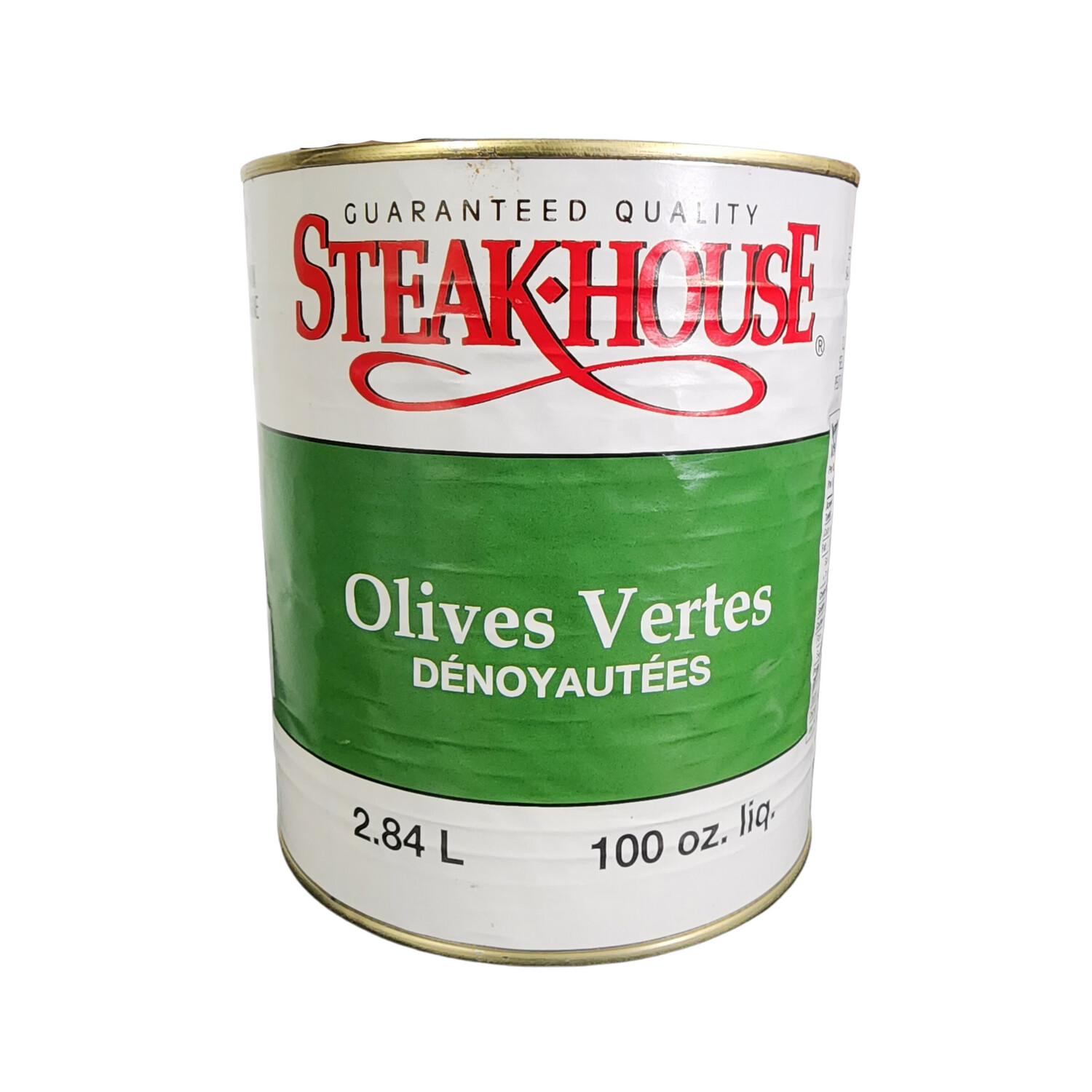 Steakhouse Green Olives Pitted 2.84L (per can)