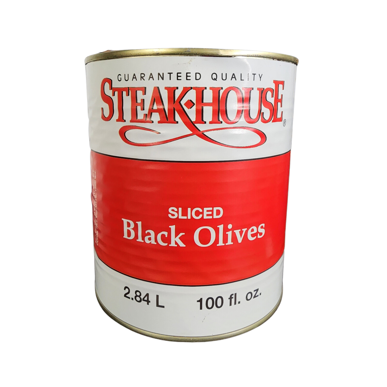 Steakhouse Black Olives Sliced 2.84L (per case)