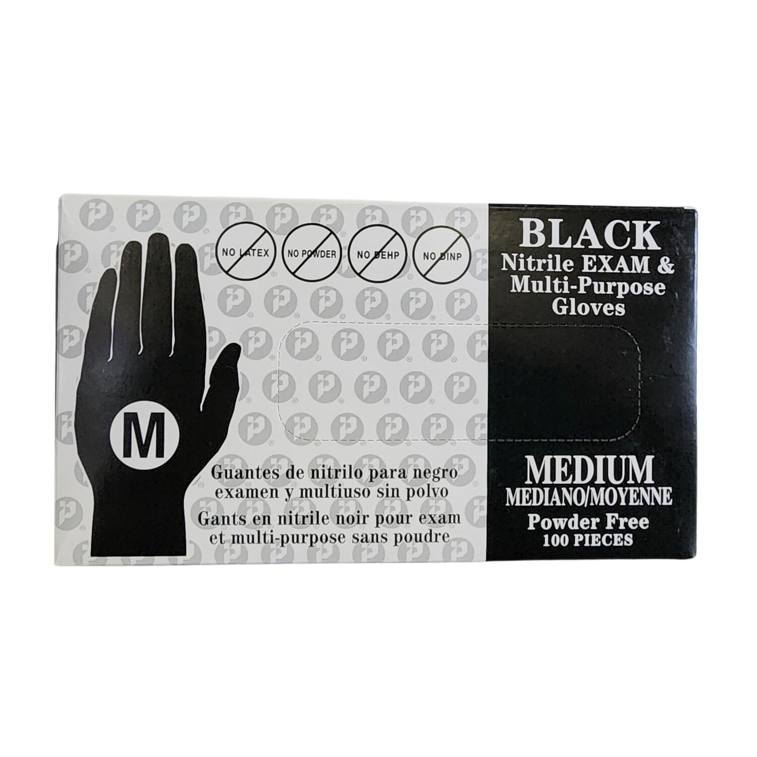 Black Nitrile Gloves (per box), Sizes: Medium