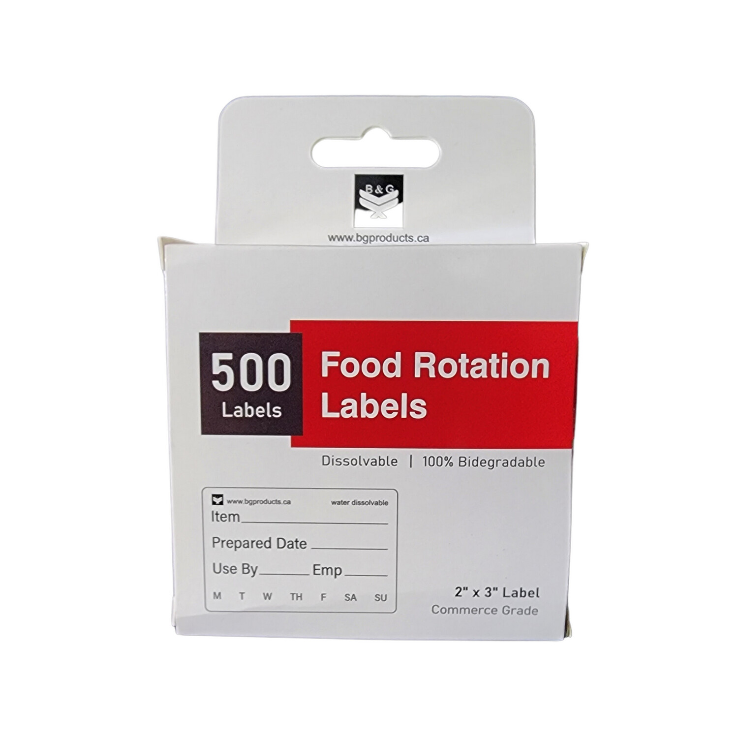 Food Safety Label 2x3&quot; 500 labels/roll