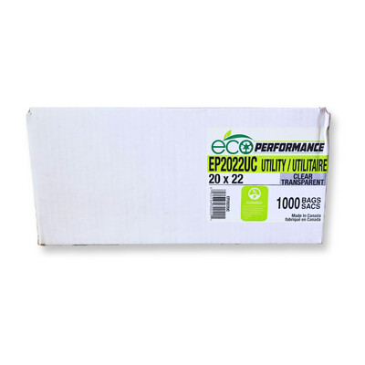 20x22 Utility Clear Garbage Bags 1000pcs (per case)