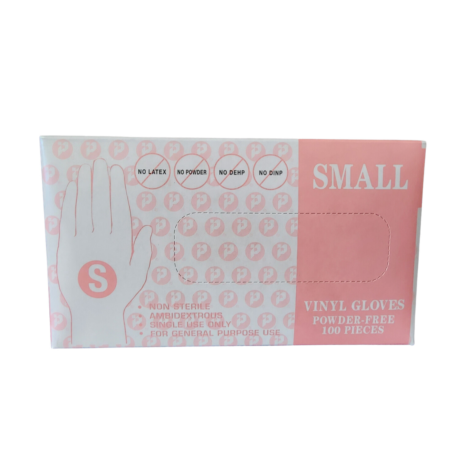 Inteplast Vinyl Gloves Powder Free 100pcs/box (10 per case), Sizes: Small