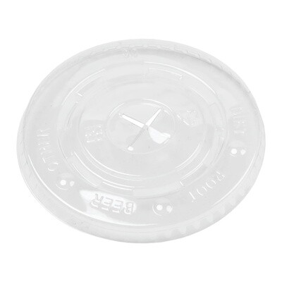 Premier Essentials Flat Lid with Straw Slot for 12-24oz Pet cups (1000)