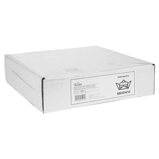 Resto Foil Paper Wraps 12&quot; × 12&quot; (1000pcs)