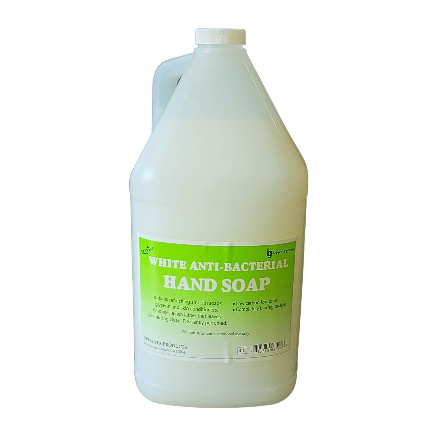 White  Antibacterial Hand Soap 4L, Sizes: Per Jug