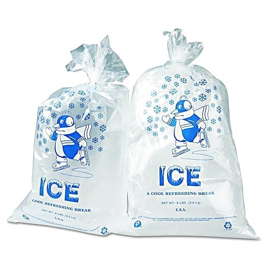 Ice Bag w/ Twist Ties 11x20 (1000pcs)