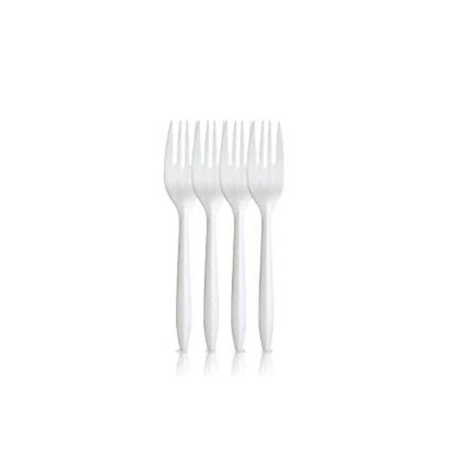 White Plastic Fork 1000/cs Item code: G01-MCM-CTYWR01