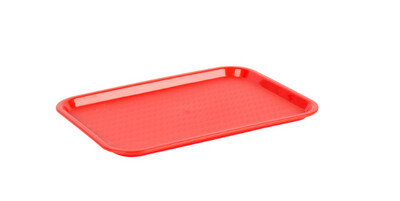 Red Fast Food Tray 12x16
