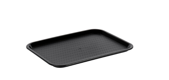 Black Fast Food Tray 12x16
