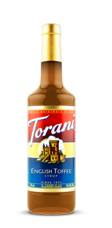 Torani English Toffee Syrup, 750ml