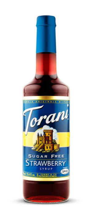 Torani Sugar Free Strawberry Syrup, 750ml