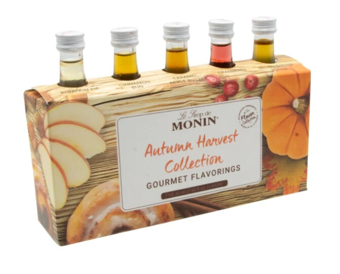 Monin Autumn Harvest Flavour Collection, 5 Pack