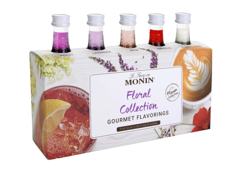 Monin Floral Flavour Collection, 5 Pack