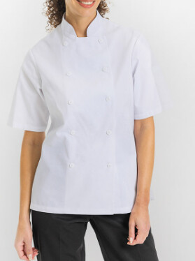 Chef&#39;s Coat  Short Sleeves (White), Sizes: Medium