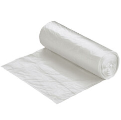 22x24 CLEAR 8MIC HDPE GARBAGE BAG (1000/CS)