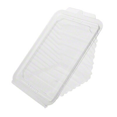 PET Extra-Wide Hinged Sandwich Wedge 0759 - Clear  295/case