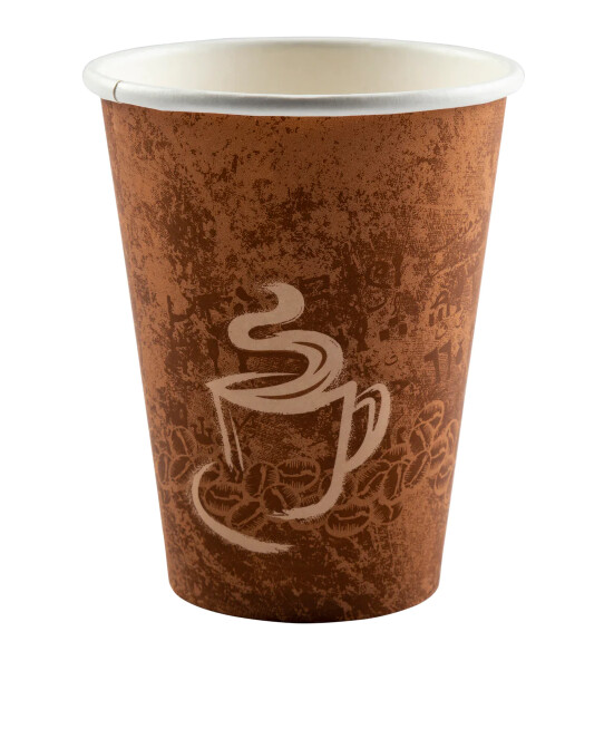 Hy Pax 12oz Cup Hot Paper Single Wall 50x20 (w/ Design)