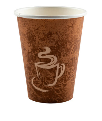 Hy Pax 12oz Cup Hot Paper Single Wall 50x20 (w/ Design)