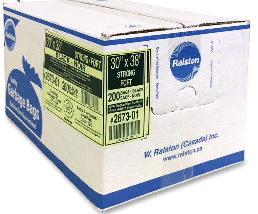 VALUE PLUS 30X38 STRONG BLACK GARBAGE BAG (200PCS)