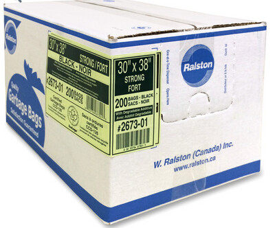 VALUE PLUS 30X38 STRONG BLACK GARBAGE BAG (200PCS)