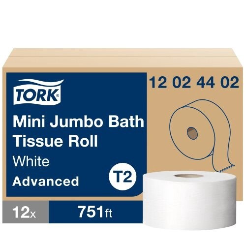 Tork Mini Jumbo Bathroom Tissue Roll 751&#39;x12