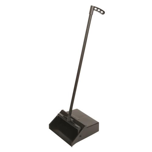 Lobby Dustpan With Handle, Black