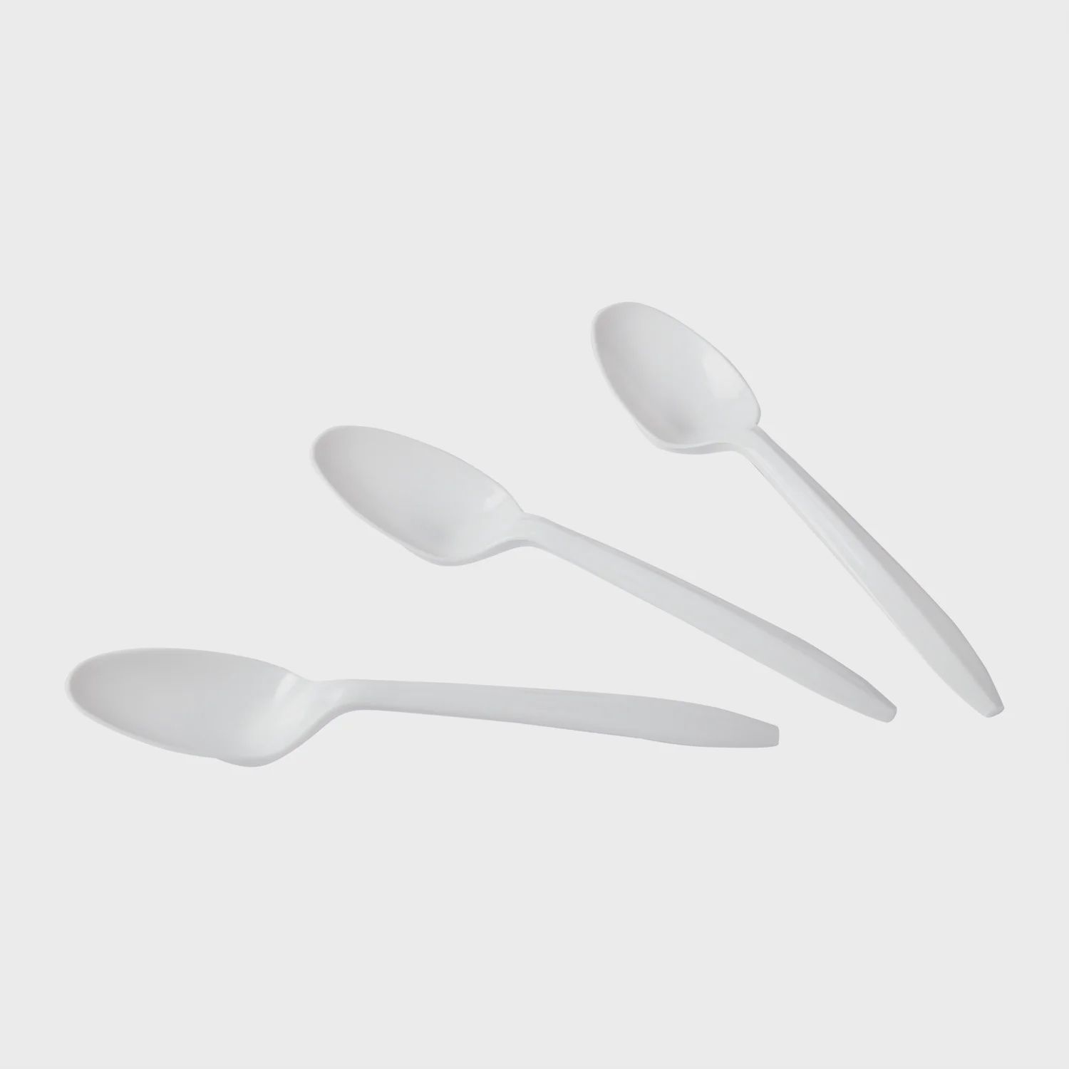 Hy Stix Teaspoon Polypropylene White (1000/CS) Unwrapped ND