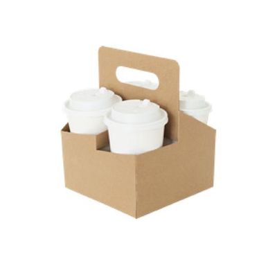 Saber 29500 Kraft 4 Cup Drink Carrier (200/CS)
