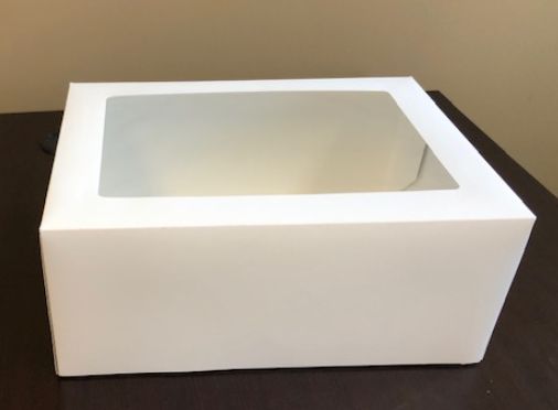 Cake Box with Window 14x10x6, white (50pcs)