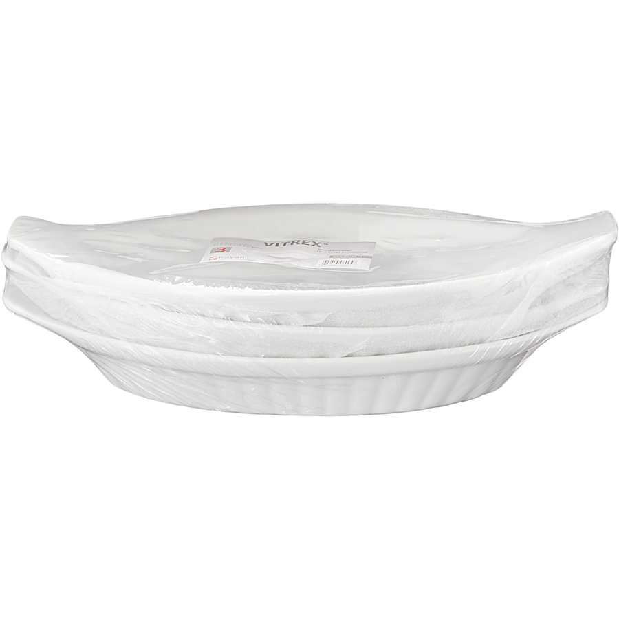 white Gratin Plate, 11.5&quot;, 6.5oz